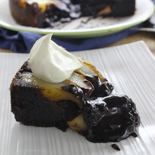 Cakecrumbs' Molten Chocolate and Pear Pudding