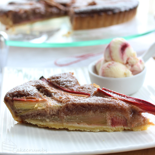 Cakcrumbs' Rhubarb and Nutella Tart