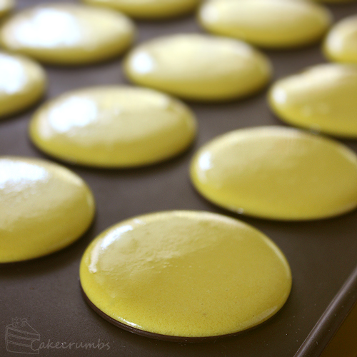 Cakecrumbs' Honey Bee Macarons