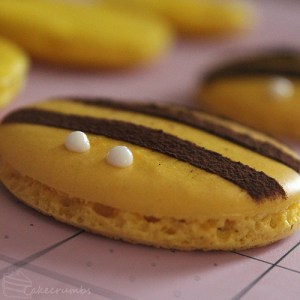 Cakecrumbs' Honey Bee Macarons