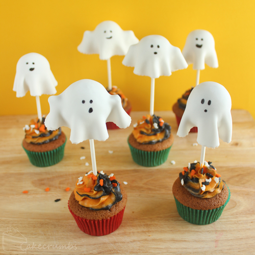 Cakecrumbs' Ghostly Pumpkin Cupcakes 17