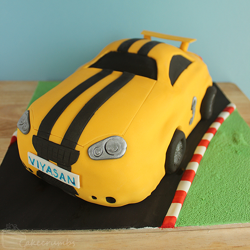 Cakecrumbs' Race Car Cake 04