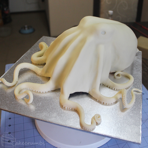 Cakecrumbs' Blue-ring Octopus Cake 04