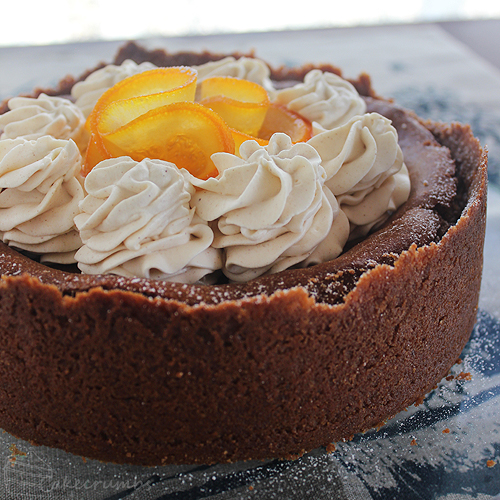 Cakecrumbs' Choc Orange Baked Cheesecake 010