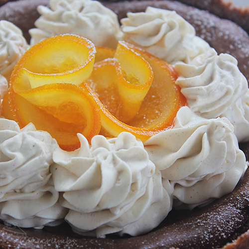 Cakecrumbs' Choc Orange Baked Cheesecake 011