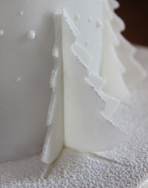Cakecrumbs' White Christmas Tree Cakes 23